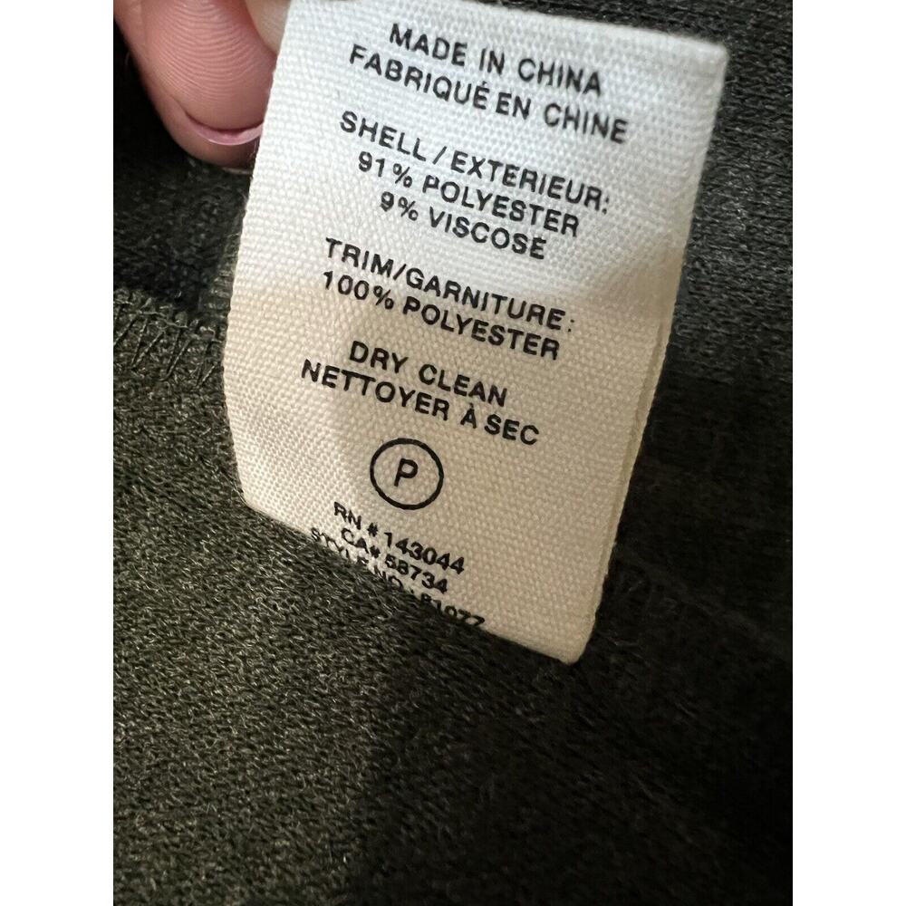 Avec Les Filles Olive Green Army Zip Up Utility Jacket "wool like" Size M - Picture 7 of 12